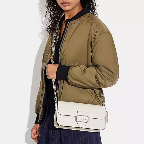Coach Morgan Shoulder Bag in Silver/chalk multi - Picture 3 of 15